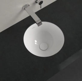 Раковина Villeroy & Boch Loop & Friends ⌀33 см з переливом TitanCeram CeramicPlus білий альпійський 4A5100R1