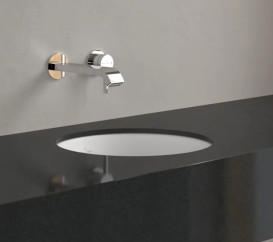 Раковина Villeroy & Boch Loop & Friends ⌀33 см без перелива TitanCeram CeramicPlus каменный белый 4A5101RW