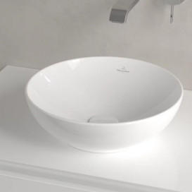 Раковина Villeroy & Boch Loop & Friends ⌀38 см без переливу TitanCeram альпійський білий 4A450101