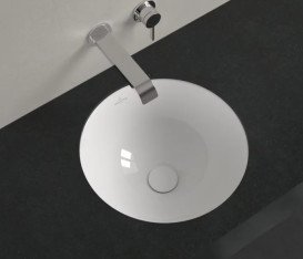 Раковина Villeroy & Boch Loop & Friends ⌀38см без перелива TitanCeram альпийский белый 4A520101