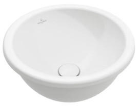Раковина Villeroy & Boch Loop & Friends ⌀39 см с переливом TitanCeram альпийский белый 4A590001
