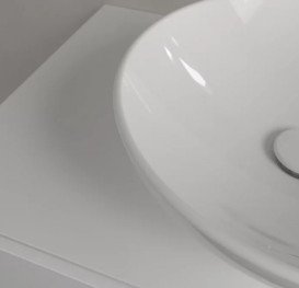 Раковина Villeroy & Boch Loop & Friends ⌀42 см без перелива TitanCeram CeramicPlus альпийский белый 4A4601R1