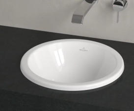 Раковина Villeroy & Boch Loop & Friends ⌀45 см без перелива TitanCeram CeramicPlus альпийский белый 4A6001R1