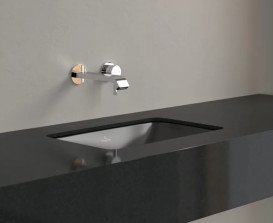 Раковина Villeroy&Boch Loop&Friends 45х28 см з переливом TitanCeram CeramicPlus Ebony (чорний матовий) 4A5600S5