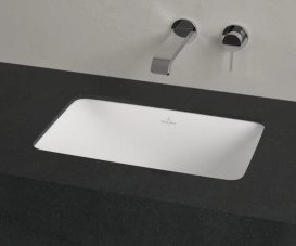 Раковина Villeroy & Boch Loop & Friends 45х28 см без перелива TitanCeram CeramicPlus каменный белый 4A5601RW