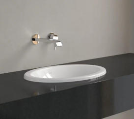 Раковина Villeroy & Boch Loop & Friends 50,5х36 см с переливом TitanCeram альпийский белый 4A610001