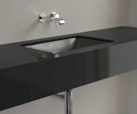 Раковина Villeroy&Boch Loop&Friends 54х34 см з переливом TitanCeram CeramicPlus Ebony (чорний матовий) 4A5700S5