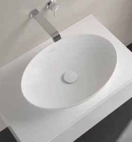 Раковина Villeroy & Boch Loop & Friends 56х38 см без переливу TitanCeram CeramicPlus кам'яний білий 4A4701RW