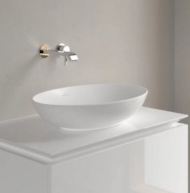 Раковина Villeroy & Boch Loop & Friends 56х38 см без переливу TitanCeram CeramicPlus кам'яний білий 4A4701RW