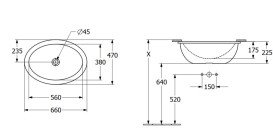 Раковина Villeroy & Boch Loop & Friends 56х38 см без перелива TitanCeram CeramicPlus альпийский белый 4A5501R1