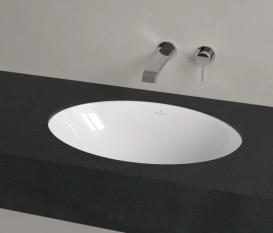 Раковина Villeroy & Boch Loop & Friends 56х38 см без перелива TitanCeram CeramicPlus альпийский белый 4A5501R1