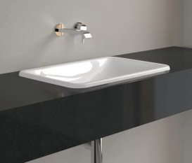 Раковина Villeroy & Boch Loop & Friends 60,5х41 см з переливом TitanCeram білий альпійський 4A6500R1