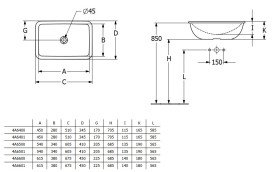 Раковина Villeroy & Boch Loop & Friends 60,5х41 см з переливом TitanCeram білий альпійський 4A6500R1