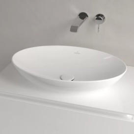 Раковина Villeroy & Boch Loop & Friends 62х42 см с переливом TitanCeram CeramicPlus альпийский белый 4A4800R1