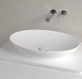 Раковина Villeroy & Boch Loop & Friends 62х42 см без переливу TitanCeram CeramicPlus кам'яний білий 4A4801RW