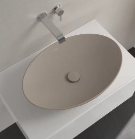 Раковина Villeroy & Boch Loop & Friends 62х42 см без перелива TitanCeram CeramicPlus миндаль 4A4801AM