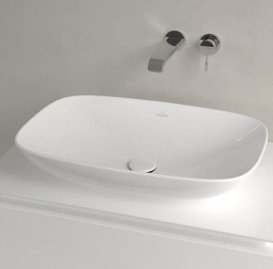 Раковина Villeroy & Boch Loop & Friends 62х42 см с переливом TitanCeram альпийский белый 4A500001