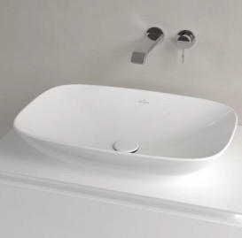 Раковина Villeroy & Boch Loop & Friends 62х42 см без перелива TitanCeram альпийский белый 4A500101