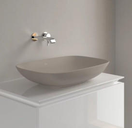 Раковина Villeroy & Boch Loop & Friends 62х42 см без перелива TitanCeram CeramicPlus миндаль 4A5001AM