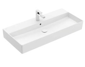 Раковина Villeroy & Boch Memento 2.0 100х47 см з переливом TitanCeram CeramicPlus кам'яний білий 4A22A5RW