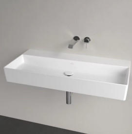Раковина Villeroy & Boch Memento 2.0 100х47 см без перелива TitanCeram альпийский белый 4A22A301