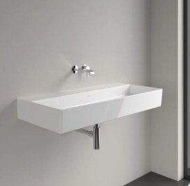 Раковина Villeroy & Boch Memento 2.0 100х47 см без перелива TitanCeram альпийский белый 4A22A301