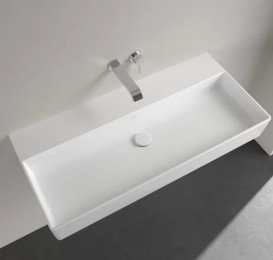Раковина Villeroy&Boch Memento 2.0 100х47 см без переливу TitanCeram CeramicPlus альпійський білий 4A22A3R1