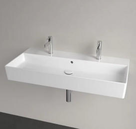 Раковина Villeroy & Boch Memento 2.0 100х47 см із переливом шліфована TitanCeram CeramicPlus кам'яний білий 4A221LRW