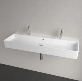 Раковина Villeroy & Boch Memento 2.0 120х47 см із переливом TitanCeram альпійський білий 4A22C401