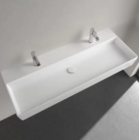 Раковина Villeroy & Boch Memento 2.0 120х47 см без переливу TitanCeram CeramicPlus альпійський білий 4A22C1R1