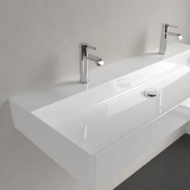 Раковина Villeroy & Boch Memento 2.0 120х47 см без переливу TitanCeram CeramicPlus альпійський білий 4A22C1R1