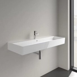 Раковина Villeroy & Boch Memento 2.0 120х47 см з переливом TitanCeram білий альпійський 4A22C501