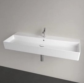 Раковина Villeroy & Boch Memento 2.0 120х47 см з переливом TitanCeram білий альпійський 4A22C501