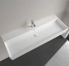 Раковина Villeroy & Boch Memento 2.0 120х47 см з переливом TitanCeram білий альпійський 4A22C501