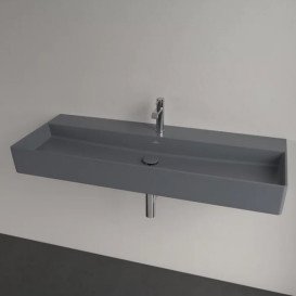 Раковина Villeroy & Boch Memento 2.0 120х47 см без переливу TitanCeram CeramicPlus графіт 4A22C2I4