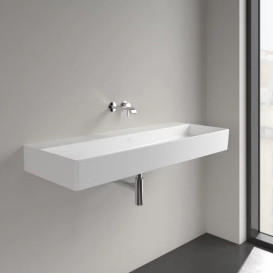 Раковина Villeroy & Boch Memento 2.0 120х47 см без перелива TitanCeram CeramicPlus каменный белый 4A22C3RW