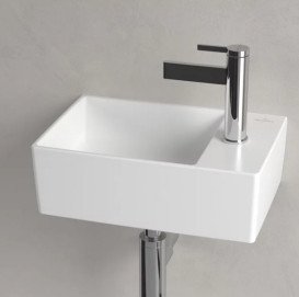 Раковина Villeroy & Boch Memento 2.0 40х26 см без перелива TitanCeram CeramicPlus каменный белый 432340RW