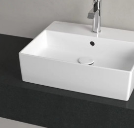 Раковина Villeroy & Boch Memento 2.0 50х42 см з переливом TitanCeram CeramicPlus альпійський білий 4A0750R1