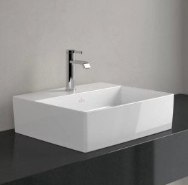 Раковина Villeroy & Boch Memento 2.0 50х42 см без переливу TitanCeram білий альпійський 4A075101