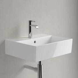 Раковина Villeroy & Boch Memento 2.0 50х42 см з переливом TitanCeram CeramicPlus альпійський білий 4A2250R1