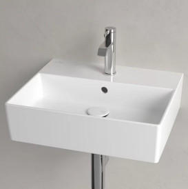 Раковина Villeroy & Boch Memento 2.0 50х42 см з переливом TitanCeram CeramicPlus альпійський білий 4A2250R1