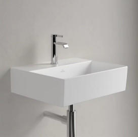 Раковина Villeroy & Boch Memento 2.0 50х42 см без переливу TitanCeram CeramicPlus кам'яний білий 4A2251RW