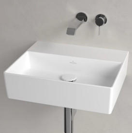 Раковина Villeroy & Boch Memento 2.0 50х42 см без перелива TitanCeram альпийский белый 4A225301