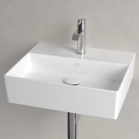 Раковина Villeroy&Boch Memento 2.0 50х42 см без переливу шліфована TitanCeram альпійський білий 4A225L01