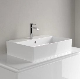 Раковина Villeroy & Boch Memento 2.0 60х42 см з переливом TitanCeram CeramicPlus альпійський білий 4A0760R1