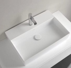 Раковина Villeroy & Boch Memento 2.0 60х42 см без перелива TitanCeram CeramicPlus альпийский белый 4A0761R1