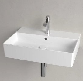 Раковина Villeroy & Boch Memento 2.0 60х42 см с переливом TitanCeram CeramicPlus альпийский белый 4A2260R1