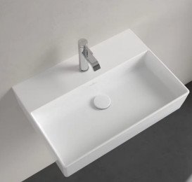 Раковина Villeroy & Boch Memento 2.0 60х42 см без переливу шліфована TitanCeram CeramicPlus альпійський білий 4A226LR1
