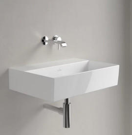 Раковина Villeroy & Boch Memento 2.0 60х42 см без перелива шлифованная TitanCeram CeramicPlus альпийский белый 4A226FR1