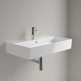 Раковина Villeroy & Boch Memento 2.0 80х47 см с переливом TitanCeram CeramicPlus альпийский белый 4A2280R1
